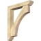 Ekena Millwork Westlake Slat Rough Sawn Bracket w/ Offset Brace, Douglas Fir, 6"W x 32"D x 38"H BKT0604X32X38WTL06RDF - alternate 1
